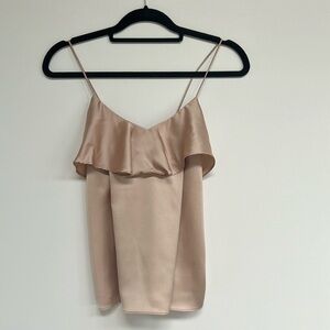 Harlyn satin tank | Champagne Tan